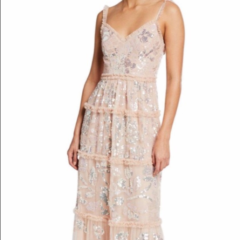 NEW Needle & Thread sequin gown